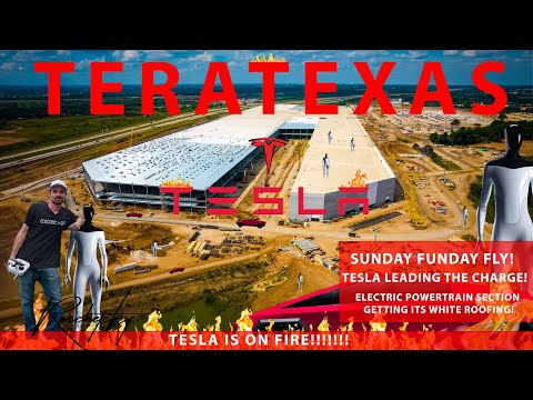 #TeraTexas #GigaTexas #Tesla Construction Update: SUNDAY FUNDAY with Close ups INSIDE gigafactory