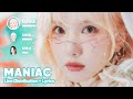 VIVIZ MANIAC Line Distribution Lyrics Karaoke PATREON REQUESTED