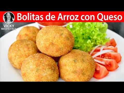 Bolitas de Arroz con Queso | #VickyRecetaFacil Video