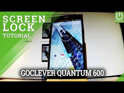 Set Up Screen Lock in GOCLEVER Quantum 600 - Pattern / Password