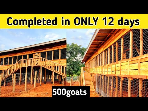 How to construct a standard raised structure(500goats structure)