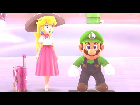 Super Mario Odyssey Movie Walkthrough Part 22 - All Moons in the Cloud Kingdom