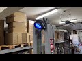 Výstražné LED svetlo na vysokozdvižný vozík - 15W modrá šípka / 10-80V (90x123x80mm) - Video Youtube