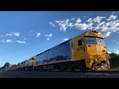 9146 Broad Gauge Pacific National Grain Train With G529 XR550 XR553 At Meredith  (17/1/23)