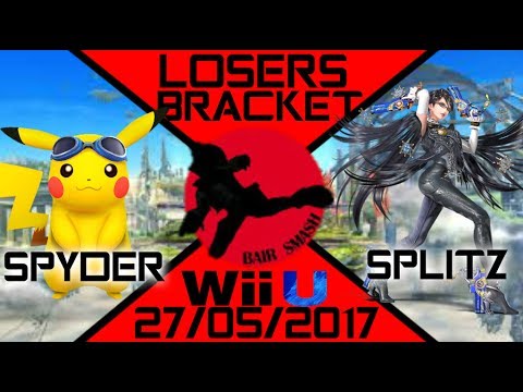 Bair Smash 13 Losers Round 1 - Spyder (Pikachu) Vs. Splitz (Bayonetta) - Smash Wii U