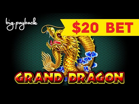 HIGH LIMIT ACTION! Grand Dragon Slot - $20 BET BONUS!