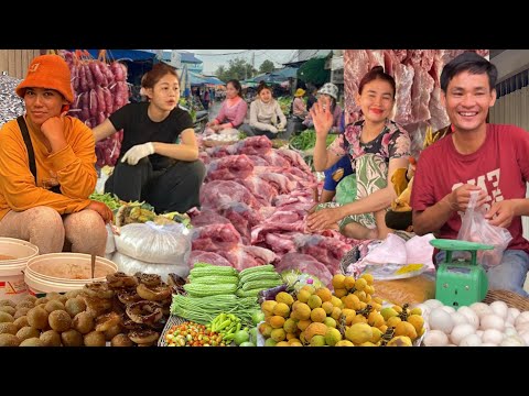 Everyday Fresh Foods @ Local Market   Cambodian Market Food Tour In Siem Reap City