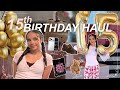 15th BIRTHDAY HAUL HUGE Birthday Haul Mini Vlog