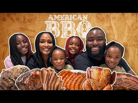 Brits family try American Barbecue for the first time!