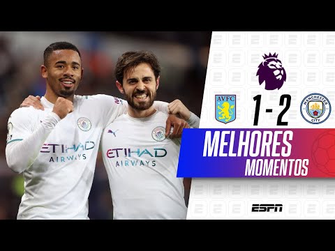 Gols e lances de Aston Villa x Manchester City