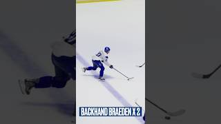 Not 1 but 2 backhands from Braeden Cootes. ????
