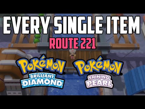 EVERY Item in Route 221 - Pokémon Brilliant Diamond & Shining Pearl