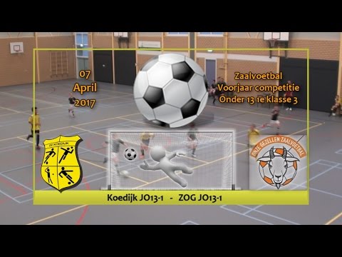 Zaalvoetbal: Koedijk JO13-1 -  ZOG JO13-1 (07-04-2017)