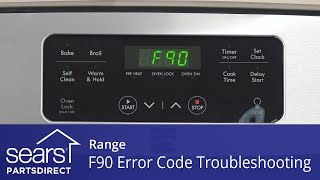 Troubleshooting an F90 Error Code on a Range