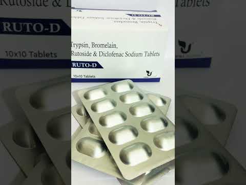 Trypsin Bromelain Rutoside Diclofenac Tablet