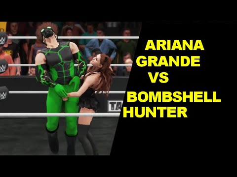 WWE 2K18 Ariana Grande vs Bombshell Hunter - Mixed Match
