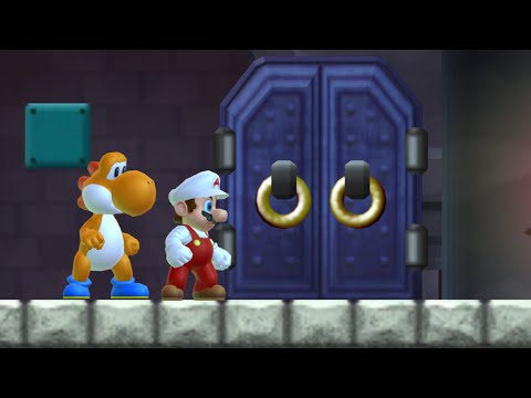 New Super Mario Bros. Wii: Rescue Peach - 2 Player Co-Op Walkthrough #04 (HD)