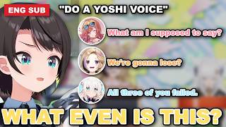 Subaru, Polka & Ririka ALL FAIL Fubuki's Yoshi Voice Quiz 【Hololive/Oozora Subaru/ENG Sub】