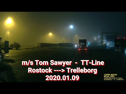 ferry m/s Tom Sawyer - TT-Line, Rostock - Trelleborg, 2020.01.09