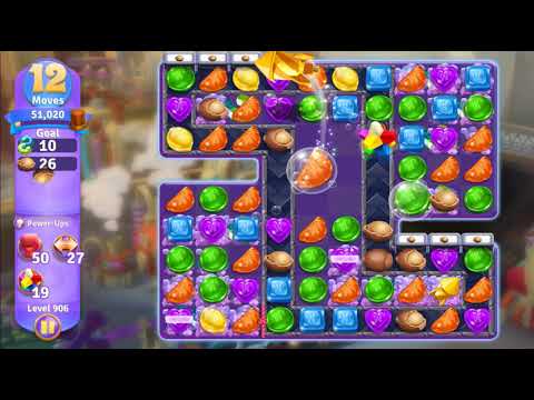 Wonka's World of Candy Level 906 NO BOOSTERS - A S GAMING ✔