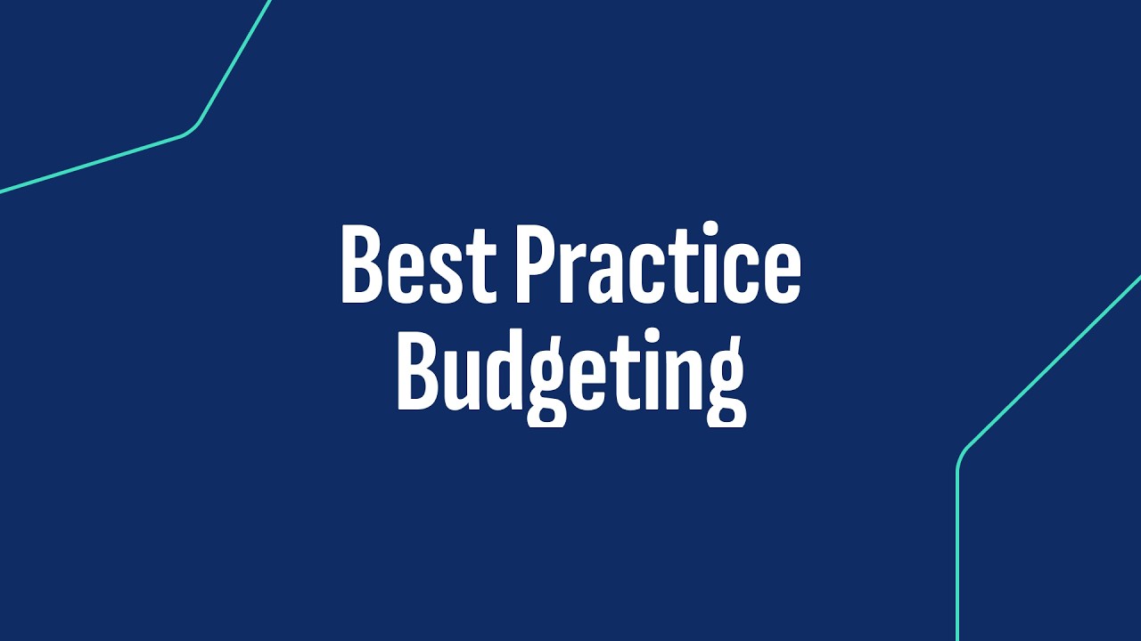 Webinar: Best Practice Budgeting