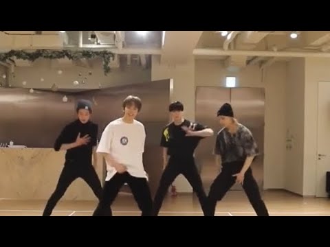 Shotaro, Hyunjin, Moon Bin and Juyeon dance practice for KBS special stage 18.12.2020