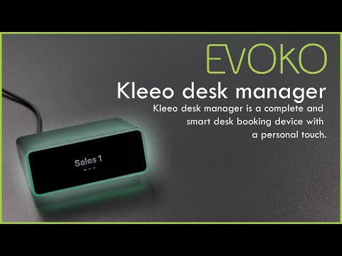 Evoko Kleeo Desk Manager - Product Overview