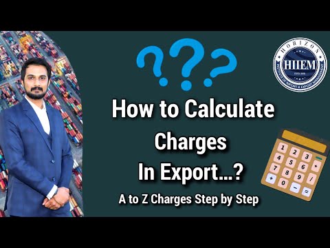 How to Calculate Charges in Export Import Business from India || By Sagar Agravat