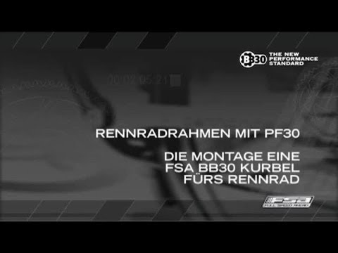 Montage eine FSA BB30 Kurbel furs Rennrad - FSA Rennrad