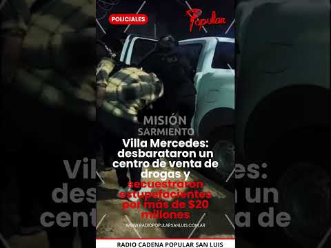 Villa Mercedes: desbarataron un centro de venta de drogas
