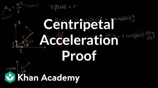 Calculus proof of centripetal acceleration formula