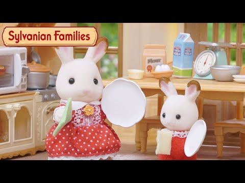 Sylvanian Families Valgomojo baldai video