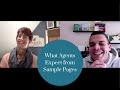 What Agents Expect From Sample Pages