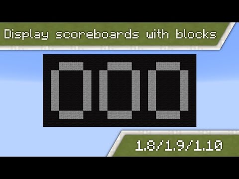 Display scoreboards with blocks | Minecraft 1.8/1.9/1.10 [Tutorial | English]