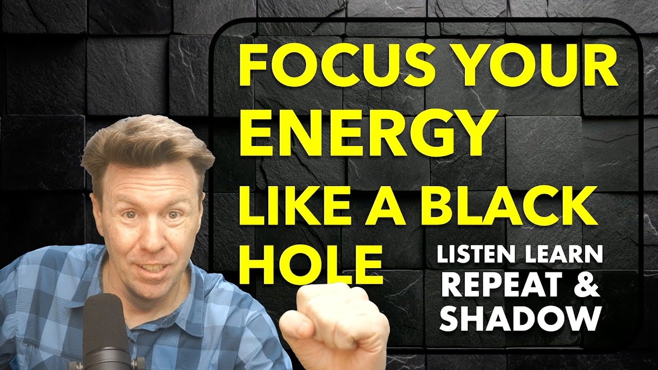 Black Hole Focus: English Speaking Practice: Repeat-After-Me + Shadowing