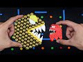 Magnetic Pacman Vs Ghosts Battle Pacman Stop Motion PacmanStopMotion