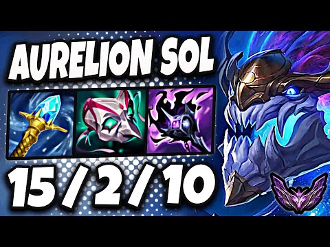 Aurelion Sol vs Zed [ MID ] Lol Korea Master Patch 25.7 ✅