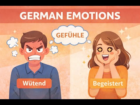 German Feelings & Emotions: Wütend, Enttäuscht & Begeistert 😡🤩