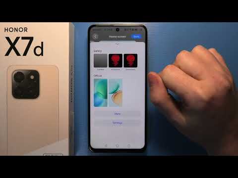 Honor X7D - How to Change Wallpaper