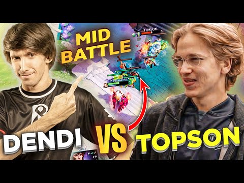 LEGEND meets LEGEND - Dendi vs Topson EPIC Mid Battle Dota 2