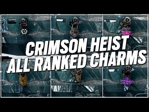 Crimson Heist Ranked Charms - Showcase IN-GAME - Rainbow Six Siege