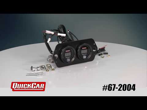QuickCar Digital Open Wheel Gauge Panel #67-2004