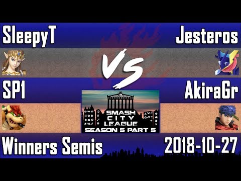 SCLS5P5 -WS- SleepyT & SP1 (Zelda & Bowser) vs Jesteros & AkiraGr (Greninja & Ike) - Smash 4