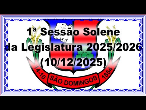 1ª Sessão Solene da Câmara de São Domingos-GO para entrega de títulos honoríficos - 10/12/2025 19:40