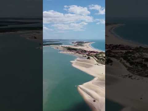 Imagens de Drone - Praia de Galinhos,  Dunas do André, Rio Grande do Norte.