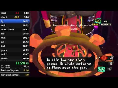 Psychonauts Any% -- 47:24