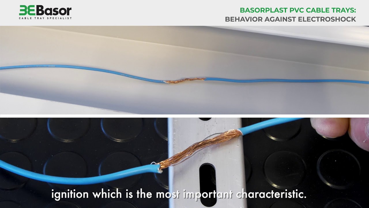 Basorplast PVC cable trays:  Behavior against electroshock