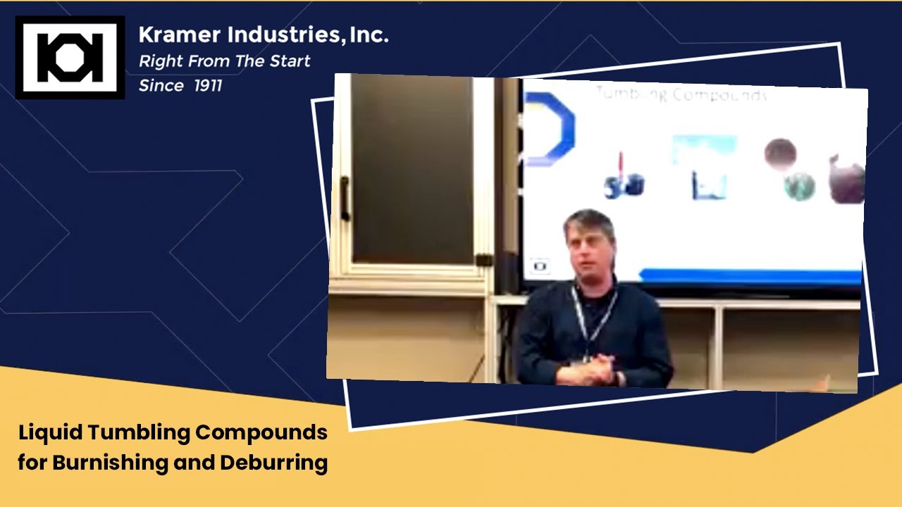 Liquid Tumbling Compounds for Burnishing and Deburring | Kramer Industries Inc.