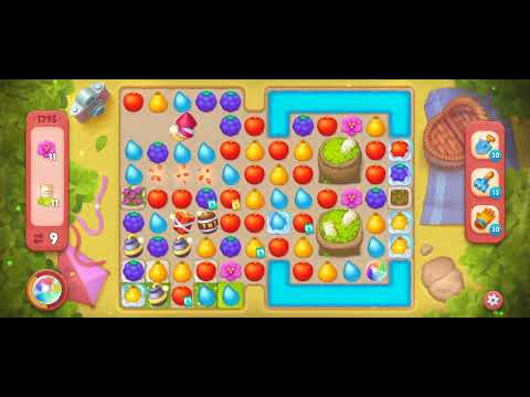 Gardenscapes Level 1795 [No booster] [Hard Level] #androidgameplay #powerseekers #gardenscapesgame