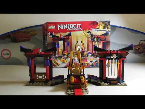 Обзор на набор Лего Ninjago 70651 решающий бой в троном зале